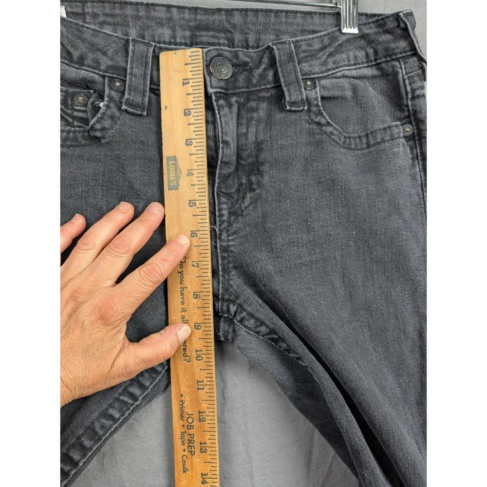 True Religion‎ Mens Rocco Skinny Fit Jeans Charcoal Gray Made in USA Size 30